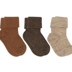 Discount Wool Rib Baby 3-pak Strømper, , 19-21 Børn Sokker & Strømper