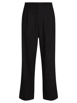 Calvin Klein Wool Wide Leg Bukser, , W32/L32- Jakkesæt & Blazere