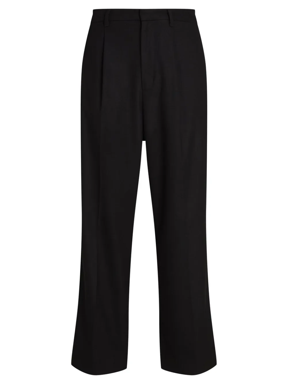 Calvin Klein Wool Wide Leg Bukser, , W32/L32- Jakkesæt & Blazere