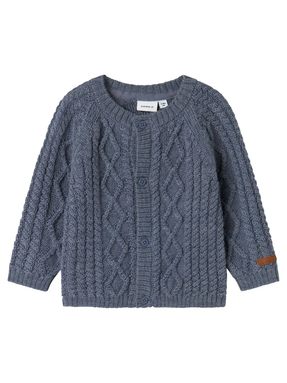 Outlet Wrilla Wool Knit Cardigan, , 56 cm Børn Cardigans