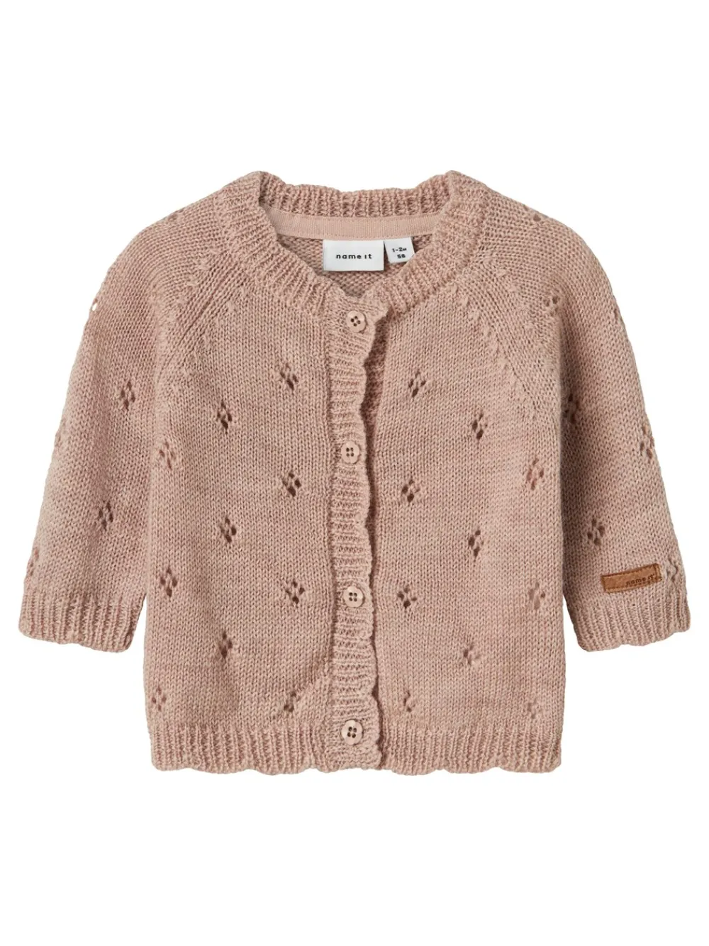 Name It Wrilla Wool Knit Cardigan, , 68 cm-Børn Cardigans