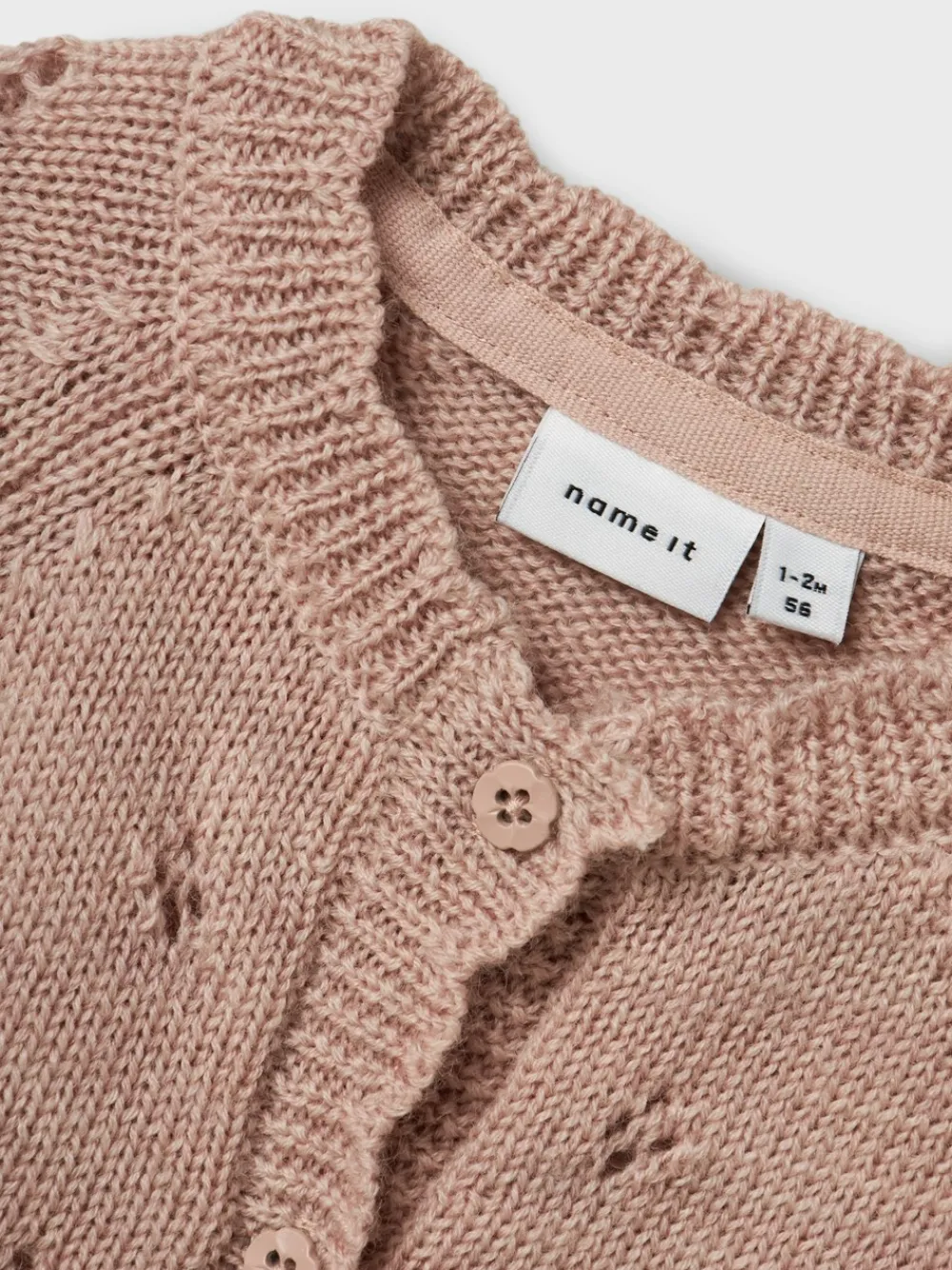 Name It Wrilla Wool Knit Cardigan, , 68 cm-Børn Cardigans