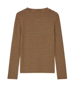 Mads Nørgaard 5x5 Stripe Talika Langærmet T-shirt, , 14 år-Børn T-Shirts & Toppe