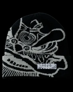 Woodbird Yan Lion JQ Fold Beanie, , One Size- Huer & Kasketter