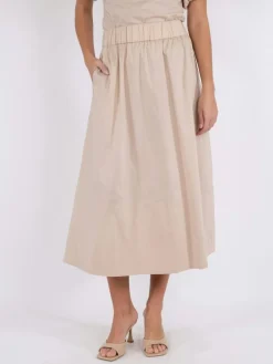 Hot Yara Poplin Nederdel, , 38 Dame Nederdele