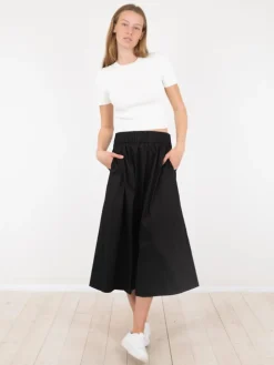 Neo Noir Yara Poplin Nederdel, , 40-Dame Nederdele